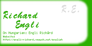 richard engli business card